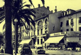 photo ancienne de la facade de l'hotel Beau Sejour Saint Raphael